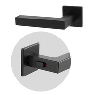 Дверна ручка AKRA Tempo WC Q Lock BK univ, 50-57mm чорний Зображення
