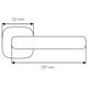 Дверна ручка Comit Adamant матовий чорний Зображення