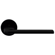 Дверна ручка Comit Lucy R квадрат 170 мм, матовий чорний Зображення