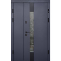 Вхідні двері Abwehr Tower Termix 1200 Lampre Антрацит / Олово супермат 1200×2050 мм Зображення