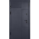 Вхідні двері Abwehr Supreme Termix Lampre Антрацит / Вулична плівка Біла 860/960×2050 мм Зображення