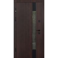 Вхідні двері Abwehr Tower Termix Lampre Венге Темний / Слонова кістка супермат 860/960×2050 мм Зображення