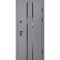 Вхідні двері Abwehr Valensia Megapolis MG3 Тітан софттач / Слонова кістка супермат 860/960×2050 мм Зображення
