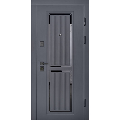 Входные двери Abwehr Enigma Megapolis MG3 Vinorit Антрацит / Белый супермат 860/960×2050 мм Изображение