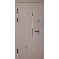 Вхідні двері Abwehr Mira Megapolis Kale Smokey Soft / Білий супермат 860/960×2050 мм Зображення