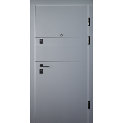 Входные двери Abwehr Moderna Grand Асфальт / Белый супермат 860/960×2050 мм Изображение