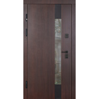 Вхідні двері Abwehr Tower Termix Lampre Венге темний / Сосна прованс 860/960×2050 мм Зображення
