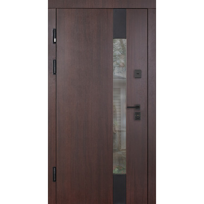 Входные двери Abwehr Tower Termix Lampre Венге темный / Сосна прованс 860/960×2050 мм Изображение