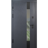 Вхідні двері Abwehr Tower Termix Lampre Антрацит / Сосна прованс 860/960×2050 мм Зображення