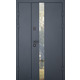 Вхідні двері Abwehr Nordi Glass Defender 1200 RAL 7021T / Вулична плівка 1200×2050 мм Зображення