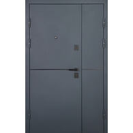 Вхідні двері Abwehr Solid Defender 1200 RAL 7021T / Вулична плівка 1200×2050 мм Зображення