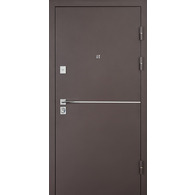 Вхідні двері Abwehr Solid Defender RAL 8019T / Венге 860/960×2050 мм Зображення