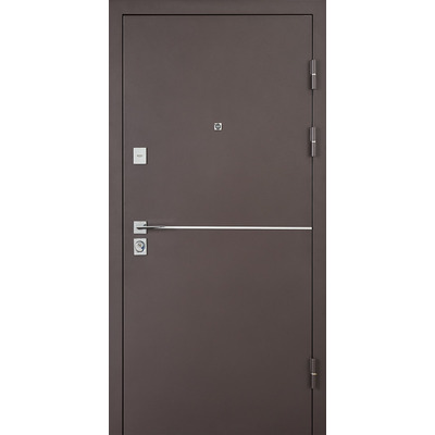 Вхідні двері Abwehr Solid Defender RAL 8019T / Венге 860/960×2050 мм Зображення