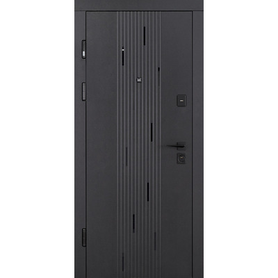 Входные двери Abwehr Simfonia Classic Prime Черная шагрень / Кашемир супермат 860/960×2050 мм Изображение