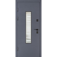 Вхідні двері Abwehr Matrix Defender RAL 7021T 860/960×2050 мм Зображення