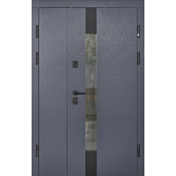 Вхідні двері Abwehr Tower Termix 1200 Lampre Антрацит / Сосна прованс 1200×2050 мм Зображення