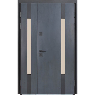 Вхідні двері Булат Термо Хаус 706/431 1200 мм, Темний антрацит / Білий атласний Зображення