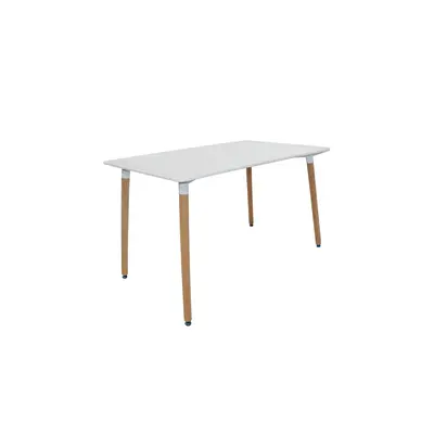 Стіл Бора білий 1200x800x750 бук натуральний Зображення
