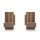 Тумба приліжкова Амаро / Amaro з підсвіткою дуб Dunin (2шт) Зображення