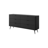 Комод Perfect Home Ланте / Lante з 6 шухлядами і чорними ніжками 6S/163 Чорний Зображення
