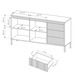 Комод Perfect Home Сенсо / Senso 2-дверний з 3 шухлядами 2D3S/153 Чорний Зображення