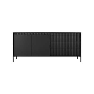Комод Perfect Home Сенсо / Senso 2-дверний з 3 шухлядами 2D3S/187 Чорний Зображення