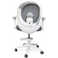 Крісло обертове дитяче з підставкою для ніг PERFECT KIDS ASTRONAUT GRAY Perfect Home Україна Сірий Зображення