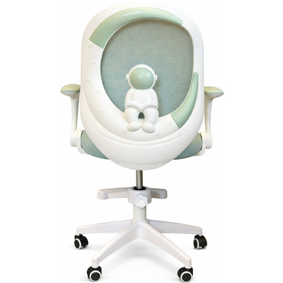 Крісло обертове дитяче з підставкою для ніг PERFECT KIDS ASTRONAUT GREEN Perfect Home Україна Зелений Зображення