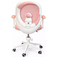 Крісло обертове дитяче з підставкою для ніг PERFECT KIDS ASTRONAUT PINK Perfect Home Україна Рожевий Зображення