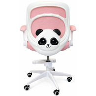 Крісло обертове дитяче з підставкою для ніг PERFECT KIDS PANDA PINK Perfect Home Україна Рожевий Зображення