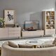 Стелаж Perfect Home Ланте / Lante 2S з 2 шухлядами і золотими ніжками Беж Зображення