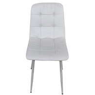 Стілець/крісло на кухню PM-003 Perfect Home Україна Беж з білими ніжками Sic Velluto 2 Beige Зображення