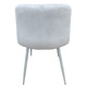 Стул/кресло для кухни PM-003 Perfect Home Украина Беж с белыми ножками Sic Velluto 2 Beige Изображение