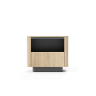 Тумба приліжкова Perfect Home Торро / Torro 1S/63 з 1 шухлядою Дуб кремона/чорний Зображення