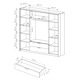 Шафа для одягу Perfect Home Мілтон / Milton 4-дверна з дзеркалом 4D2S/220 Каштан/антрацит Зображення