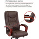 Крісло АКЛАС Артур EX MB (Шкіра LC-K Dark brown/PU Dark brown) Зображення