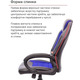 Крісло геймерське АКЛАС Астон PL TILT підліткове (Чорний PU/Синій) Зображення