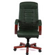 Крісло АКЛАС Атлант EX MB (Шкіра Lux LC Green/PU Green) Зображення