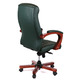 Крісло АКЛАС Атлант EX MB (Шкіра Lux LC Green/PU Green) Зображення