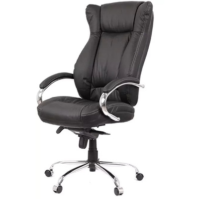 Крісло АКЛАС Бадалона CH MB (Шкіра LC-A Black/PU Black) Зображення