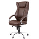 Крісло АКЛАС Бадалона CH MB (Шкіра LC-K Dark brown/PU Dark brown) Зображення