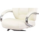 Крісло АКЛАС Бадалона CH MB (Шкіра Lux LC-W White/PU White) Зображення
