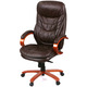 Крісло АКЛАС Валенсія Soft EX MB (Шкіра LC-K Dark brown/PU Dark brown) Зображення