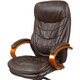 Крісло АКЛАС Валенсія Soft EX MB (Шкіра LC-K Dark brown/PU Dark brown) Зображення