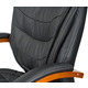 Крісло АКЛАС Валенсія Soft EX MB (Шкіра LC-A Black/PU Black) Зображення