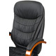 Крісло АКЛАС Валенсія Soft EX MB (Шкіра LC-A Black/PU Black) Зображення