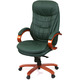 Крісло АКЛАС Валенсія Soft EX MB (Шкіра Lux LC Green/PU Green) Зображення