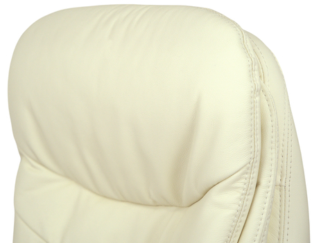 Крісло АКЛАС Валенсія Soft EX MB (Шкіра LC-F Beige/PU Beige) Зображення