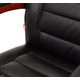 Крісло АКЛАС Гаспар ЕХ МB (Шкіра LC-A Black/PU Black) Зображення
