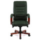 Крісло АКЛАС Гаспар ЕХ МB (Шкіра Lux LC Green/PU Green) Зображення